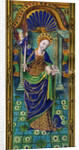 Shutter of a triptych, champlevé enamel on copper by Anonymous