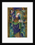 Shutter of a triptych, champlevé enamel on copper by Anonymous