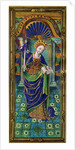 Shutter of a triptych, champlevé enamel on copper by Anonymous