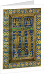Plaque binding (plaque de reliure), champlevé enamel on copper by Anonymous