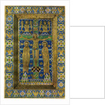 Plaque binding (plaque de reliure), champlevé enamel on copper by Anonymous