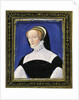 Portrait of a woman, enamel, painted on copper by Leonard Limosin