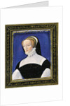 Portrait of a woman, enamel, painted on copper by Leonard Limosin
