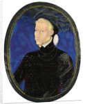 Portrait of a man, enamel, painted on copper by Leonard Limosin