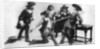 The duel, scene from act I of The Breed of the Treshams by John Rutherford by Anonymous