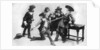 The duel, scene from act I of The Breed of the Treshams by John Rutherford by Anonymous