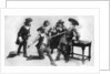 The duel, scene from act I of The Breed of the Treshams by John Rutherford by Anonymous