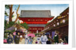 The Asakusa Kannon temple, Tokyo, Japan by Anonymous