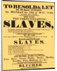 A bill advertising a West Indian slave auction in 1829 by Anonymous