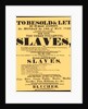 A bill advertising a West Indian slave auction in 1829 by Anonymous