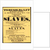 A bill advertising a West Indian slave auction in 1829 by Anonymous