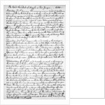 A page from the journal of John Newton by Anonymous