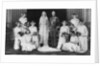 The Duke and Duchess of York surrounded by her eight bridesmaids by Anonymous