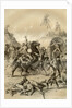 Gold escort attacked by bushrangers, Australia by McFarlane and Erskine