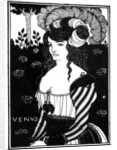 Portrait of a woman by Aubrey Beardsley
