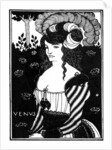 Portrait of a woman by Aubrey Beardsley