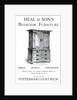 An advertisement for Heal and Son's bedroom furniture by Anonymous