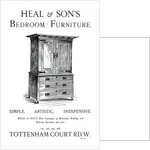 An advertisement for Heal and Son's bedroom furniture by Anonymous