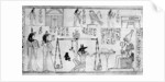'Judgement of the Dead', from the Temple of Deir-el-Bahari, Egypt, c1025 BC by Anonymous