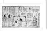 'Judgement of the Dead', from the Temple of Deir-el-Bahari, Egypt, c1025 BC by Anonymous