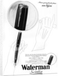 An advertisement for Waterman pens by Anonymous