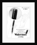 An advertisement for Waterman pens by Anonymous