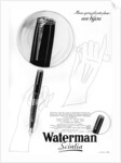 An advertisement for Waterman pens by Anonymous