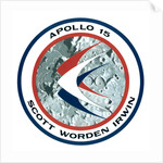 The Apollo 15 lunar mission insignia by NASA