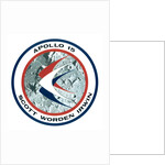 The Apollo 15 lunar mission insignia by NASA