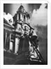 Cleaning the statue of Queen Anne as part of King George V's silver jubilee celebrations by Anonymous