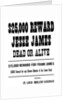 Wanted poster by Anonymous