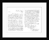 Letter by Robert Burns to Mrs Dunlop of Haddington by Frederick George Netherclift