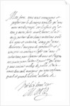 Letter by Marie de' Medici to the Duke of Savoy by Frederick George Netherclift