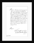 Letter by Cardinal Richelieu, to Monsieur de la Motte by Frederick George Netherclift