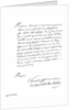 Letter by Cardinal Richelieu, to Monsieur de la Motte by Frederick George Netherclift