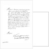 Letter by Cardinal Richelieu, to Monsieur de la Motte by Frederick George Netherclift