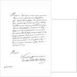 Letter by Cardinal Richelieu, to Monsieur de la Motte by Frederick George Netherclift