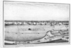Strand and cricket ground, panorama of Calcutta, India by Frederick Fiebig