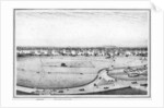 Strand and cricket ground, panorama of Calcutta, India by Frederick Fiebig