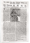 Broadside published on the death of Queen Anne by Anonymous