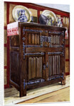 Oak double hutch by Edwin Foley