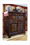 Oak double hutch by Edwin Foley