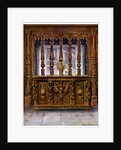 Henry II carved coffer or bahut and oak screen of the same French Period by Edwin Foley