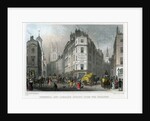 Cornhill and Lombard Street from Poultry, City of London by S Lacey