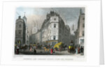 Cornhill and Lombard Street from Poultry, City of London by S Lacey