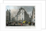 Cornhill and Lombard Street from Poultry, City of London by S Lacey