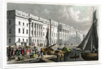 The new Custom House, from Billingsgate, City of London by William Tombleson