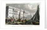 The new Custom House, from Billingsgate, City of London by William Tombleson