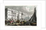 The new Custom House, from Billingsgate, City of London by William Tombleson