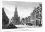 View of the Strand, Westminster, London by H le Keux